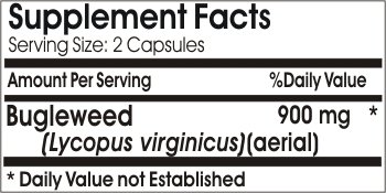 Cápsulas Bugleweed 900mg suplemento natural sin aditivos Naturetition