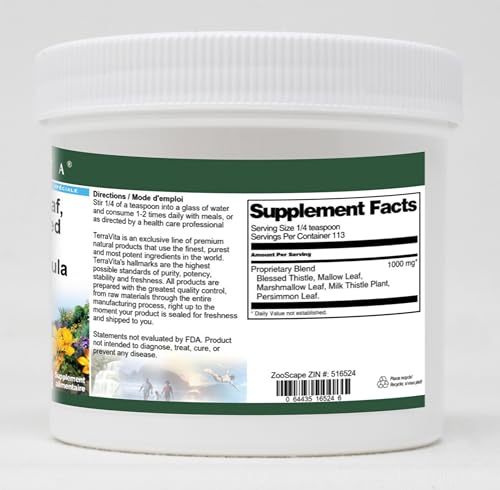 Parte trasera paquete polvo detox TerraVita