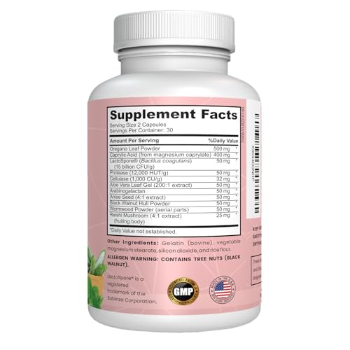 Cápsulas NUTRITION LABS Candida Cleanse en mano