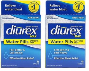 Diurex Max diurético sin cafeína 48 unidades paquete 2