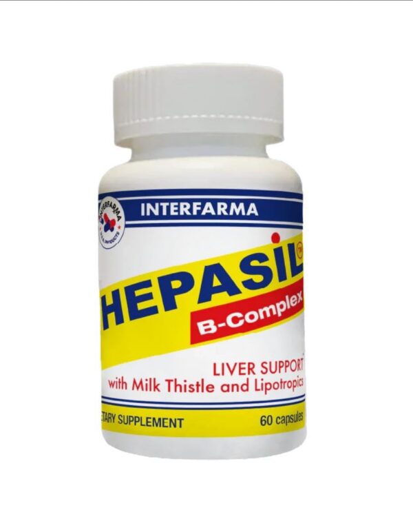 Version 1.0.0 Etiqueta de la caja Hepasil B-Complex