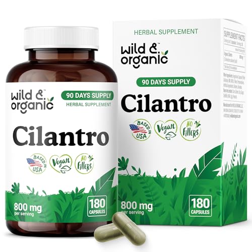 Cápsulas de cilantro Wild & Organic para desintoxicación