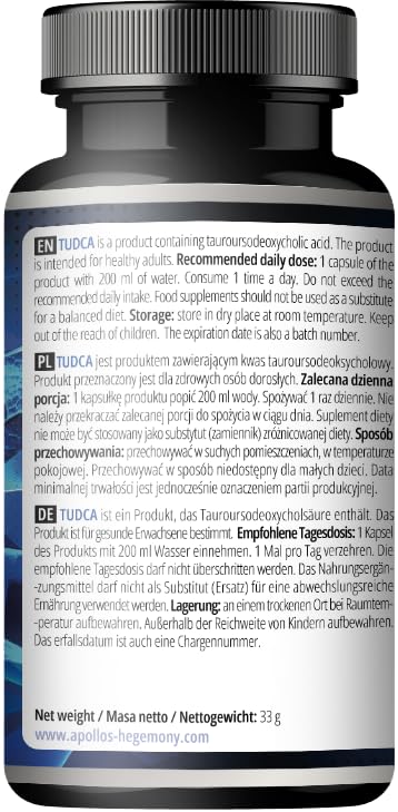 Version 1.0.0 Cápsulas veganas de TUDCA APOLLO'S HEGEMONY