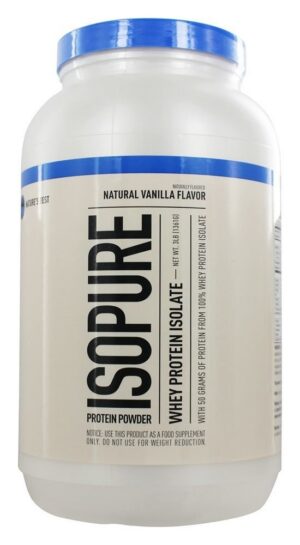 Version 1.0.0 Envase de Isopure Natural Vanilla