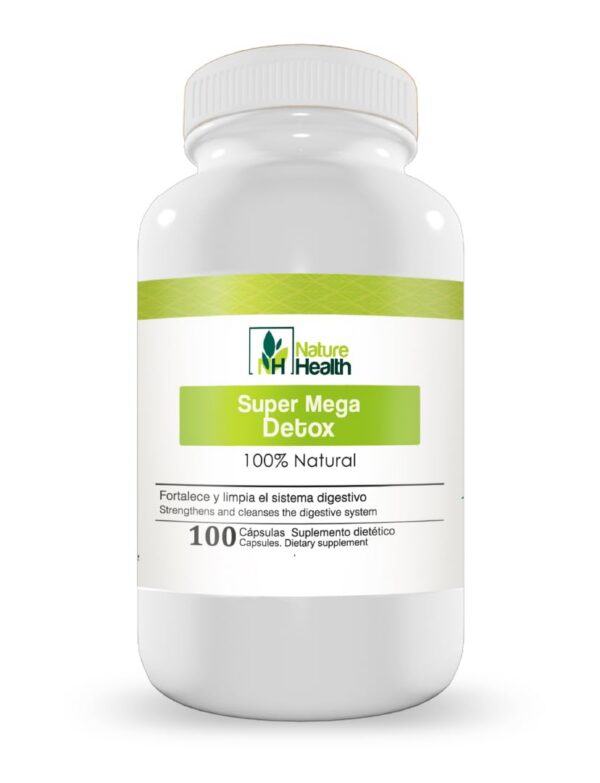 Nature Health Súper Mega Detox cápsulas orgánicas fibra avena y linaza