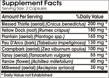 Suplemento detox natural sin aditivos para eliminar moho