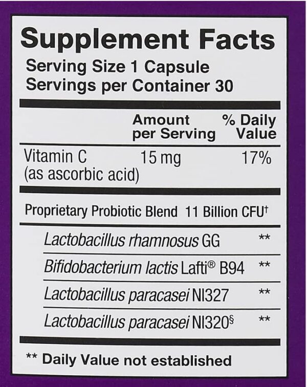 Version 1.0.0 Etiqueta frontal suplemento probiótico CVS Health máxima potencia