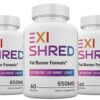 Paquete de 3 Exi Shred fórmula avanzada 180 cápsulas