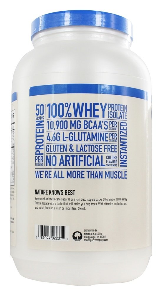 Version 1.0.0 Envase Isopure Natural Vanilla detalle