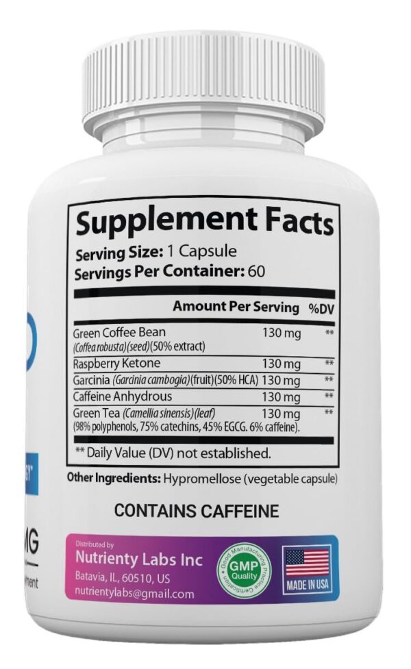 Cápsulas Exi Shred vista cercana