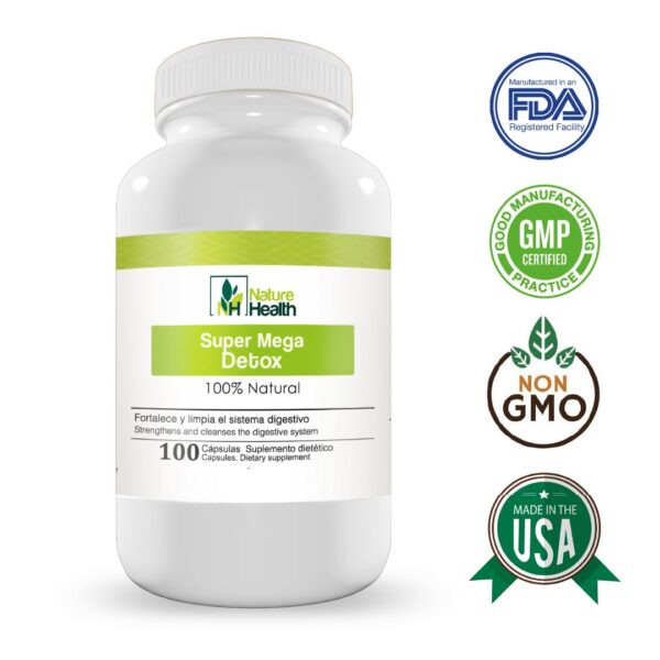 Nature Health suplemento vegano para aliviar estreñimiento y detox efectivo