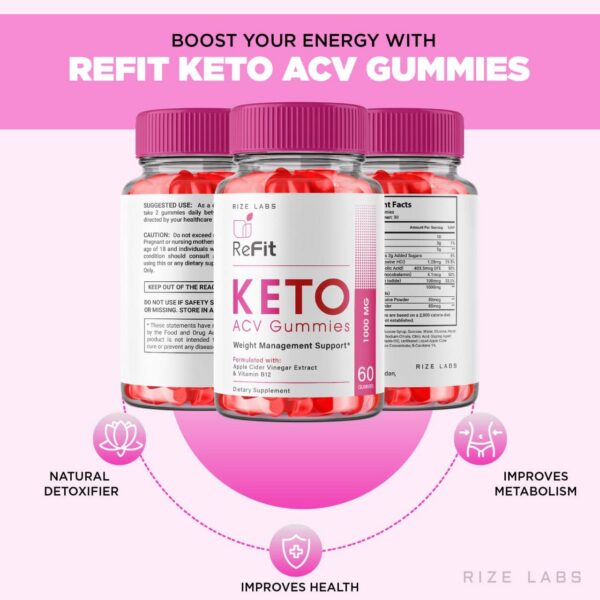 Gomitas Refit Keto apoyo para pérdida de peso natural