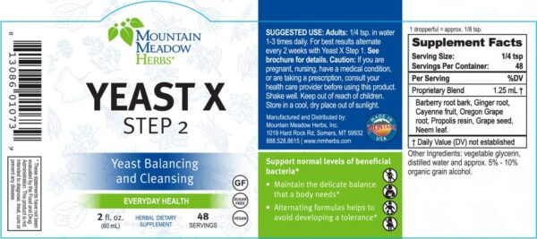 Fórmulas líquidas Yeast Step 1 y 2 para detox