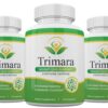 Frontal de la botella Trimara cápsulas