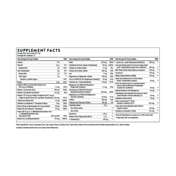 Envase naranja vainilla Thorne MediClear suplemento detox