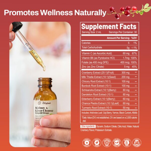 Version 1.0.0 Frasco de suplemento herbal Pavintrix para detox de hígado y riñón