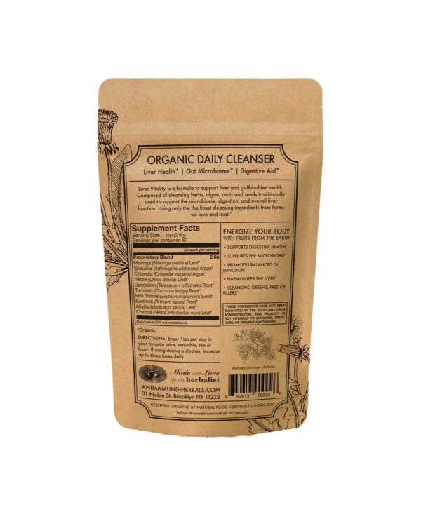 Envase Polvo Supergreens detox Anima Mundi