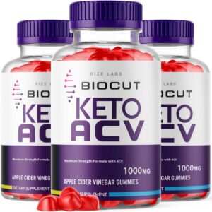 rize labs Biocut Keto gomitas ACV paquete frontal