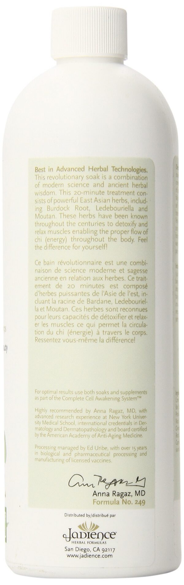 Version 1.0.0 detalles producto Jadience baño detox salud intestinal