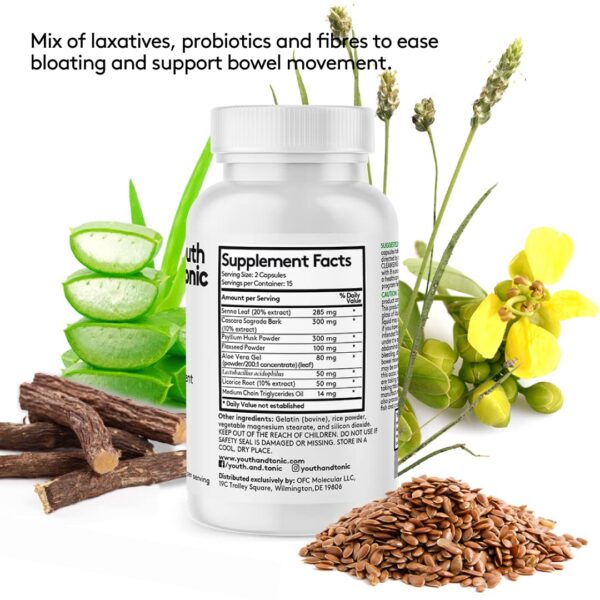 Suplemento para limpieza de colon y apoyo renal Youth & Tonic