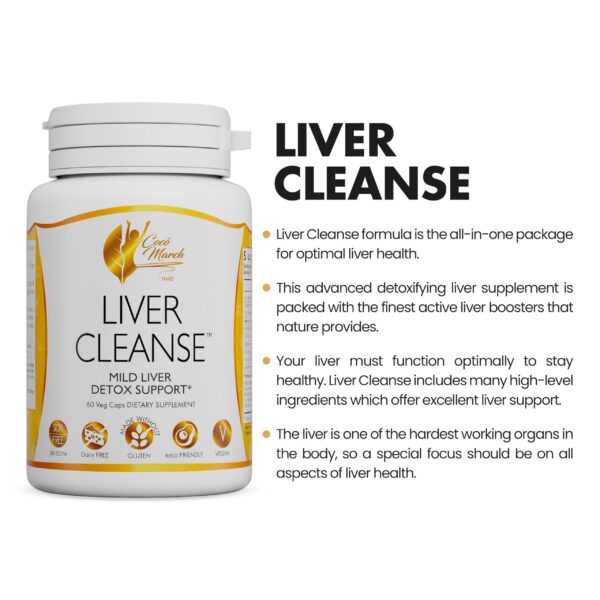 envase cápsulas Cocó March Limpieza de Hígado tónico suave vegano