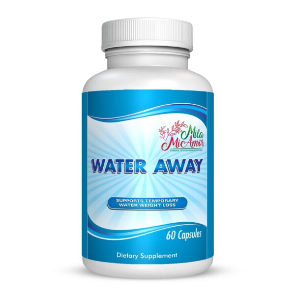 Water Away cápsulas diuréticas naturales paquete