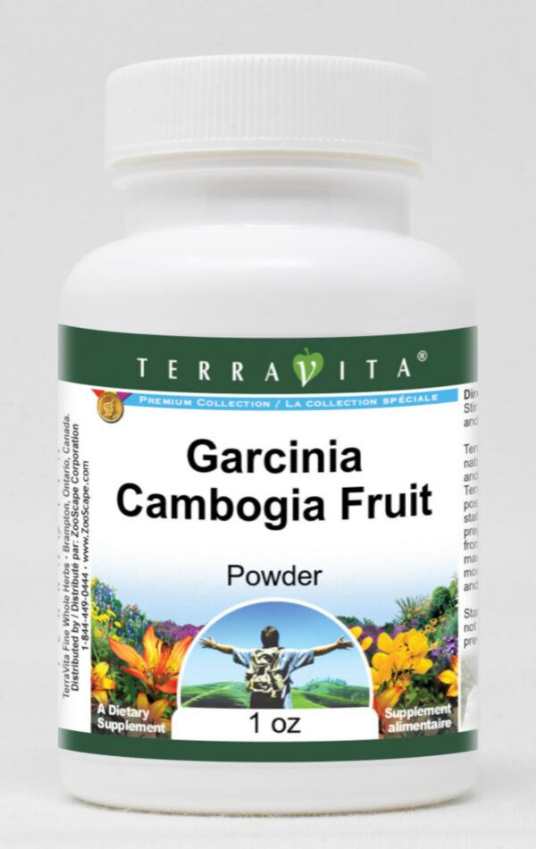 Frente del envase Terravita Garcinia Cambogia Powder 1 oz