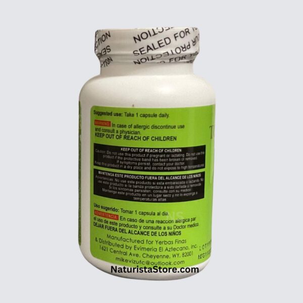 Frasco yerbas finas detox para limpieza corporal