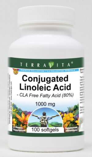 Ácido linoleico conjugado CLA 80% 1000 mg botella