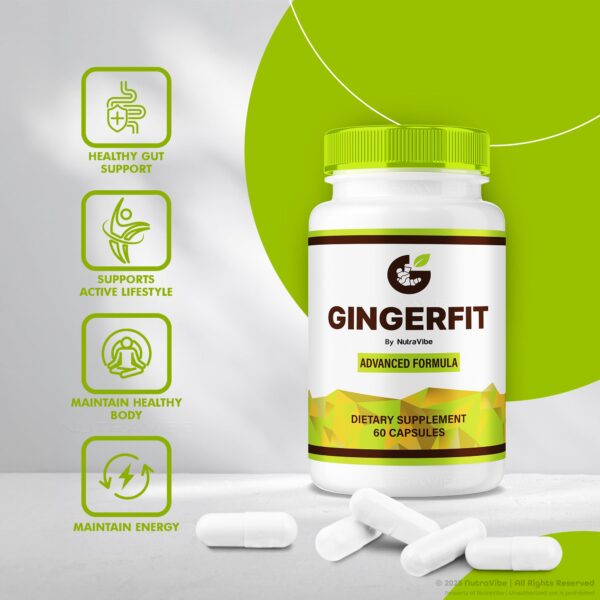 Primer plano de cápsulas GingerFit
