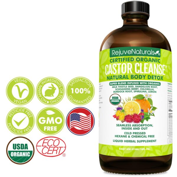 Desintoxicación natural RejuveNaturals para limpieza de intestinos