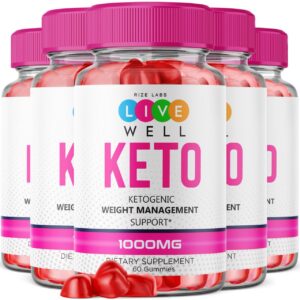 Gomitas keto Live Well con vinagre de sidra paquete 300 unidades