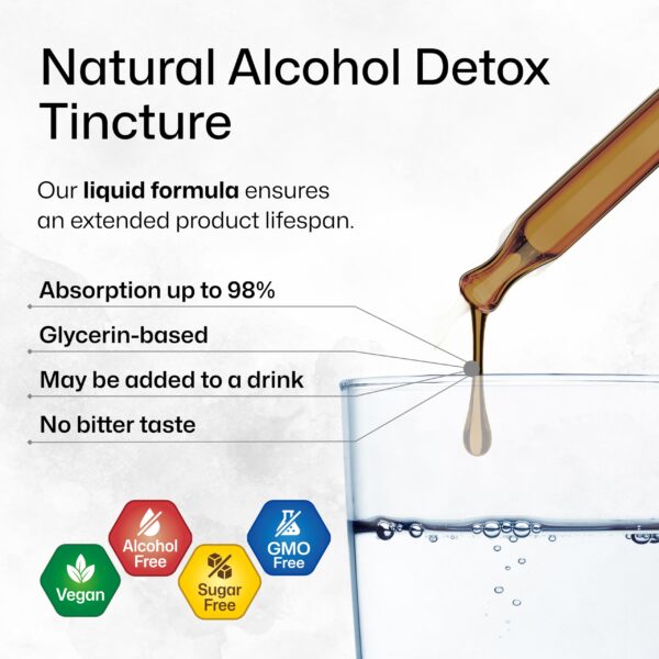 Detalle frasco tintura detox alcohol Bio Krauter
