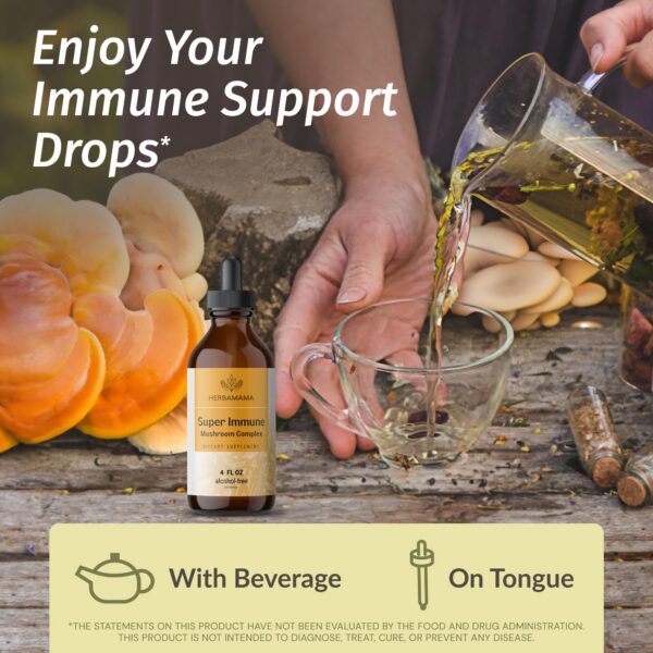 Ingredientes naturales en gotas líquidas HERBAMAMA