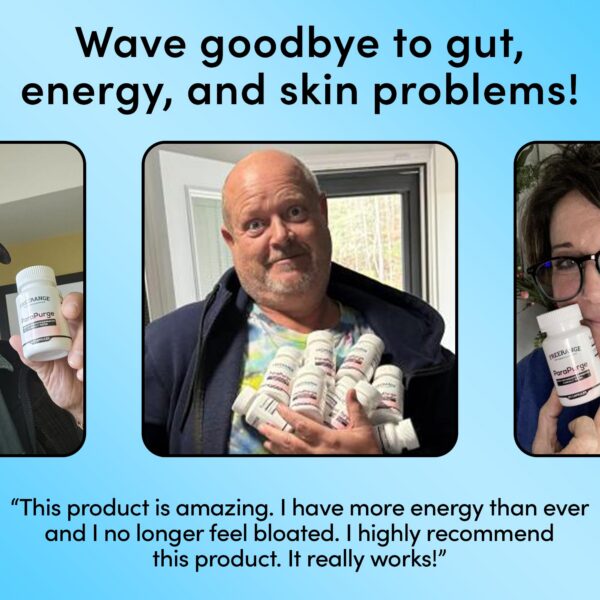 Detalle del frasco suplemento digestivo Freerange Parapurge