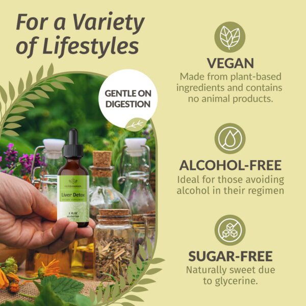 Suplementos vegetales HERBAMAMA para función hepática