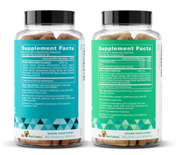 Cápsulas detox Vital Liver con antioxidantes y adaptógenos naturales