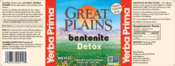 Yerba Prima Bentonite - Desintoxicación Natural