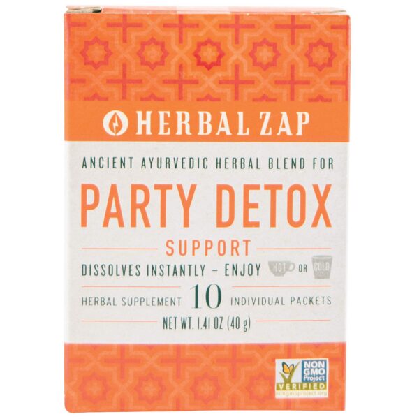 bebida herbal zap party detox para desintoxicación rápida