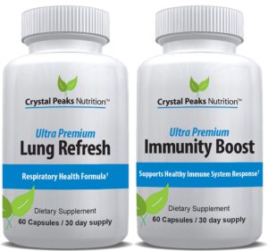 CRYSTAL PEAKS NUTRITION suplemento salud pulmonar cápsulas
