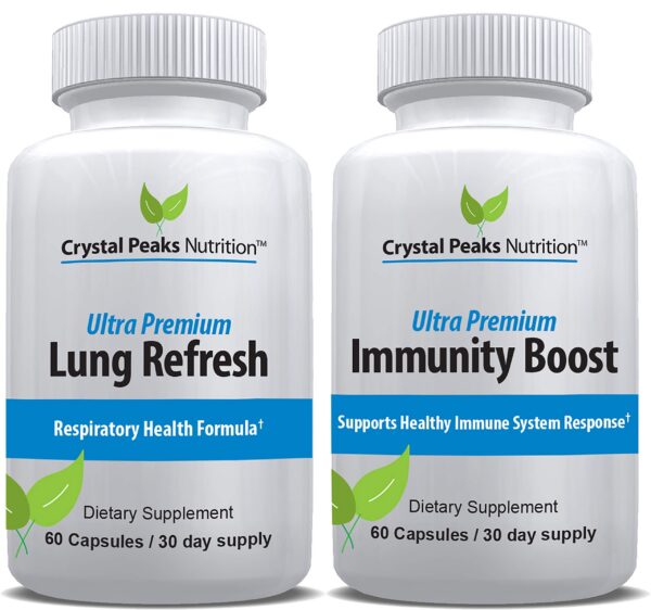 CRYSTAL PEAKS NUTRITION suplemento salud pulmonar cápsulas