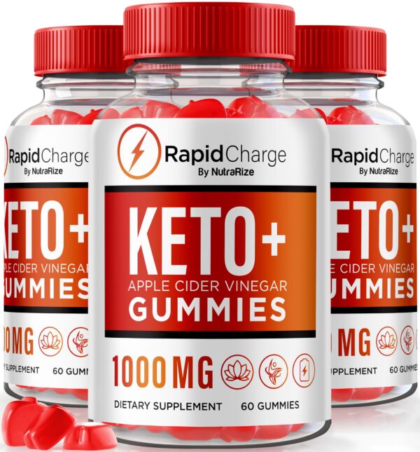 Gomitas Rapid Charge Keto ACV paquete de 3 para pérdida de peso