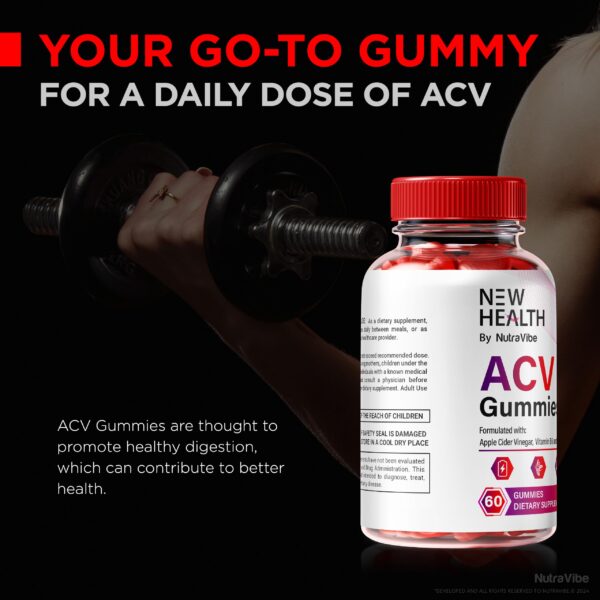 Reseñas gomitas ACV Keto NewHealth fórmula natural paquete