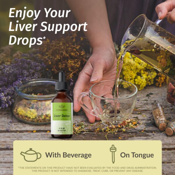 Kit HERBAMAMA para hígado saludable gotas naturales veganas