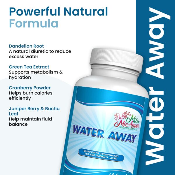 Cápsulas Water Away para balance de fluidos