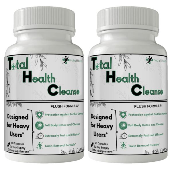 nutra4health Total Health Cleanse paquete dos botellas detox