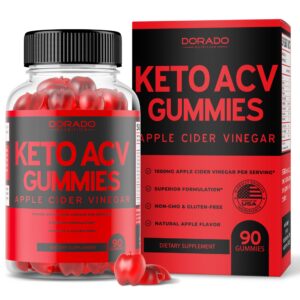 Gomitas Keto ACV Dorado Nutrition 90 unidades sabor manzana