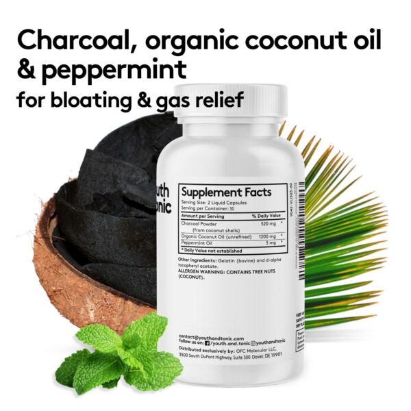 Etiqueta y detalles Youth & Tonic paquete apoyo gas