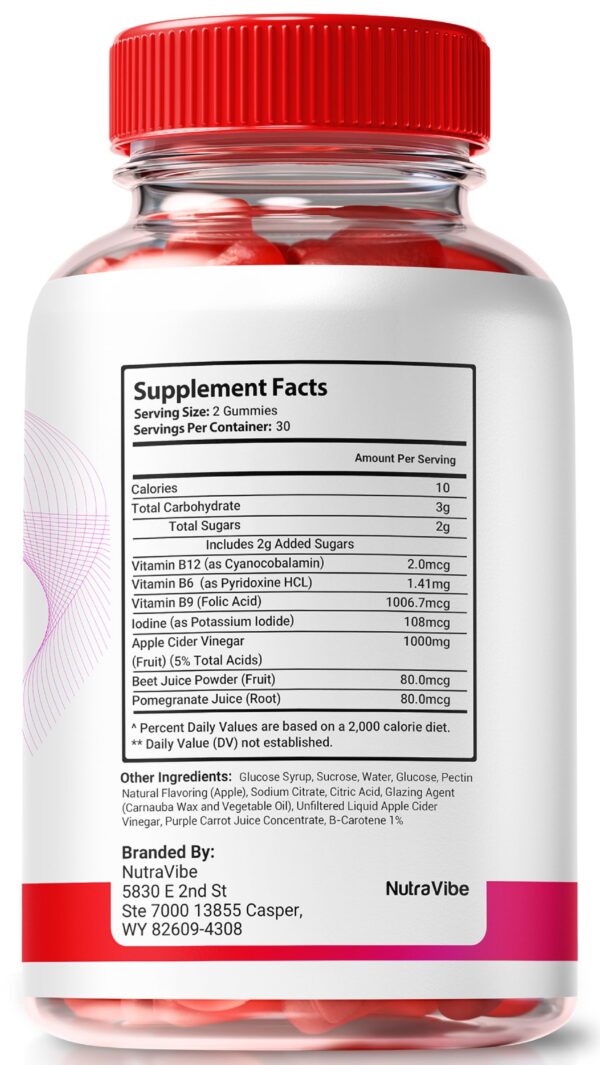 Gomitas NewHealth ACV Keto sabor natural paquete 60 unidades