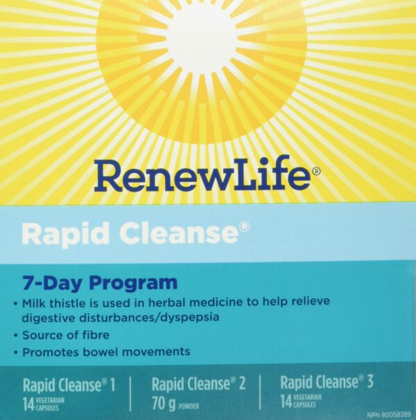 Componentes del paquete Renew Life Cleanse